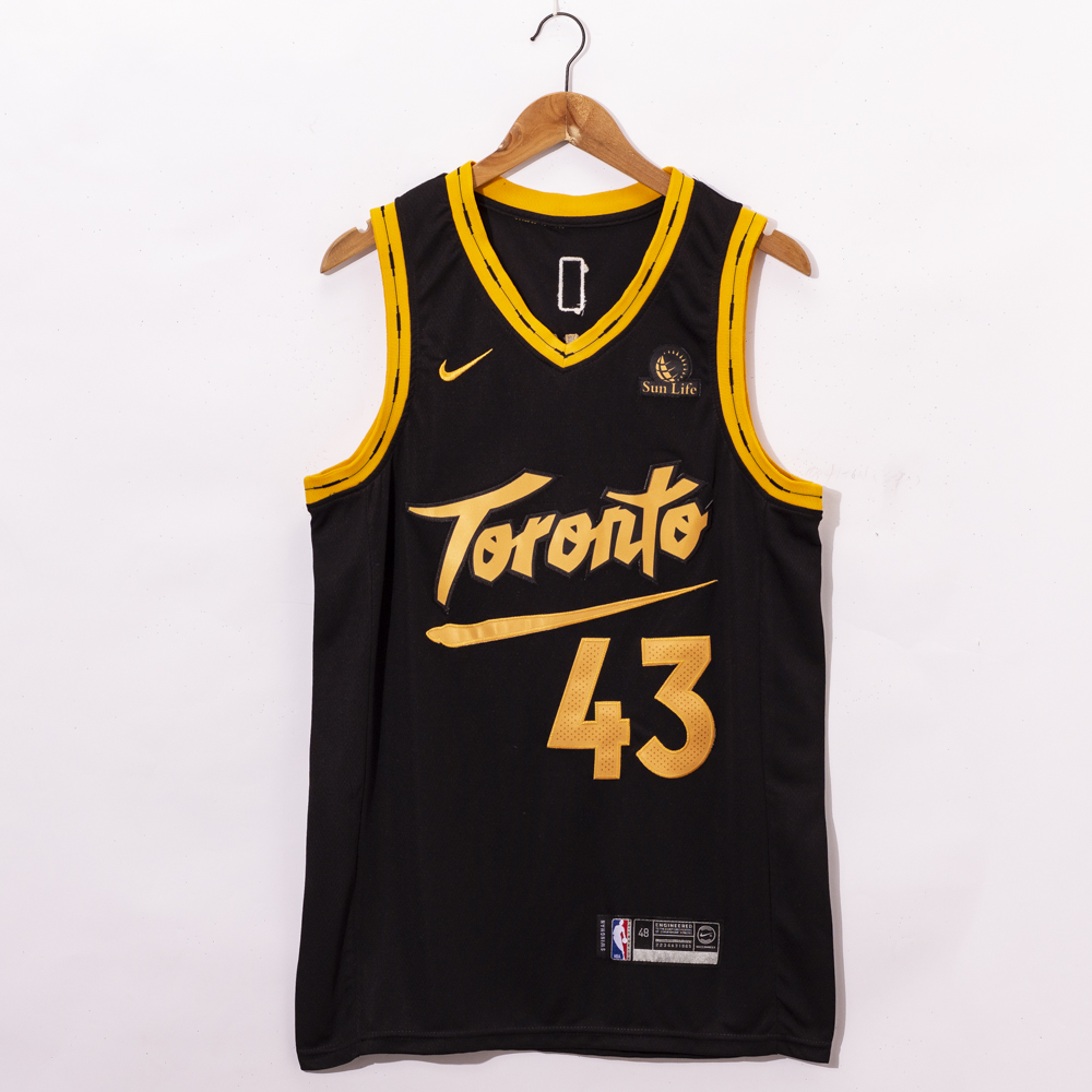 Men Toronto Raptors 43 Siakam Black Nike Game NBA Jerseys